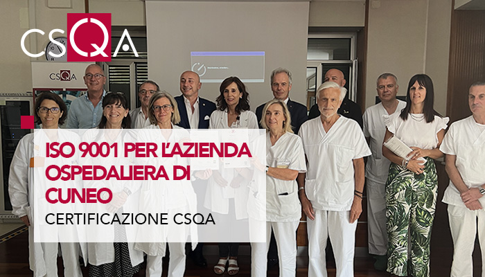 CSQA certifies the S. Croce and Carle Hospital of Cuneo