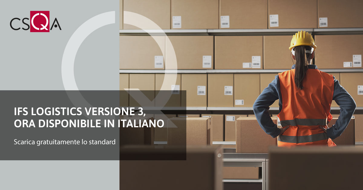 IFS Logistics version 3, now available in Italian