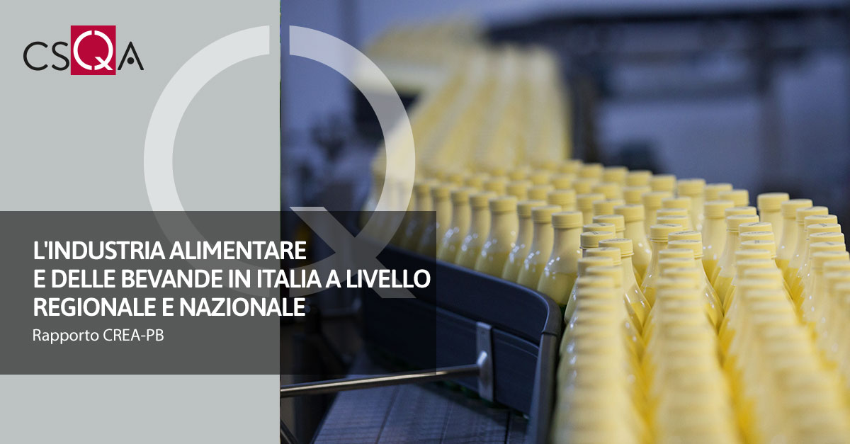 L'industria alimentare e delle bevande in Italia: struttura e andamento a livello regionale e nazionale