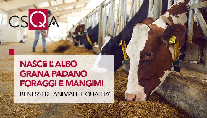 The Grana Padano Fodder and Animal Feed Register is born