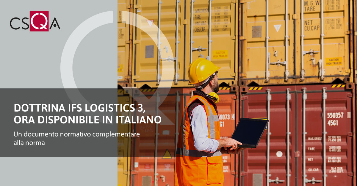 Dottrina IFS Logistics 3, ora disponibile in italiano