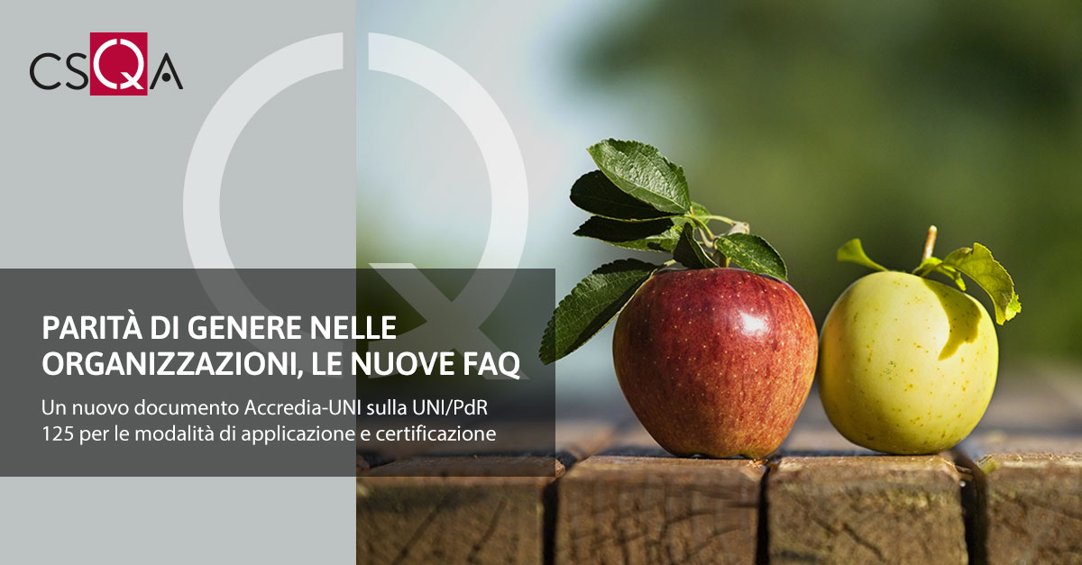 Parità di genere nelle organizzazioni, le nuove FAQ 