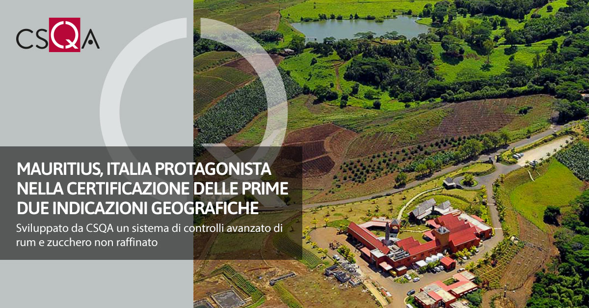 Italia protagonista nella certificazione delle prime due Indicazioni Geografiche di Mauritius