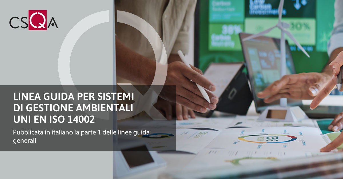 Guideline for environmental management systems UNI EN ISO 14002