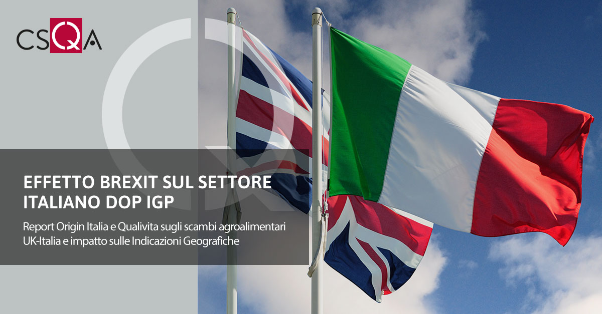 Brexit effect on the Italian PDO PGI sector