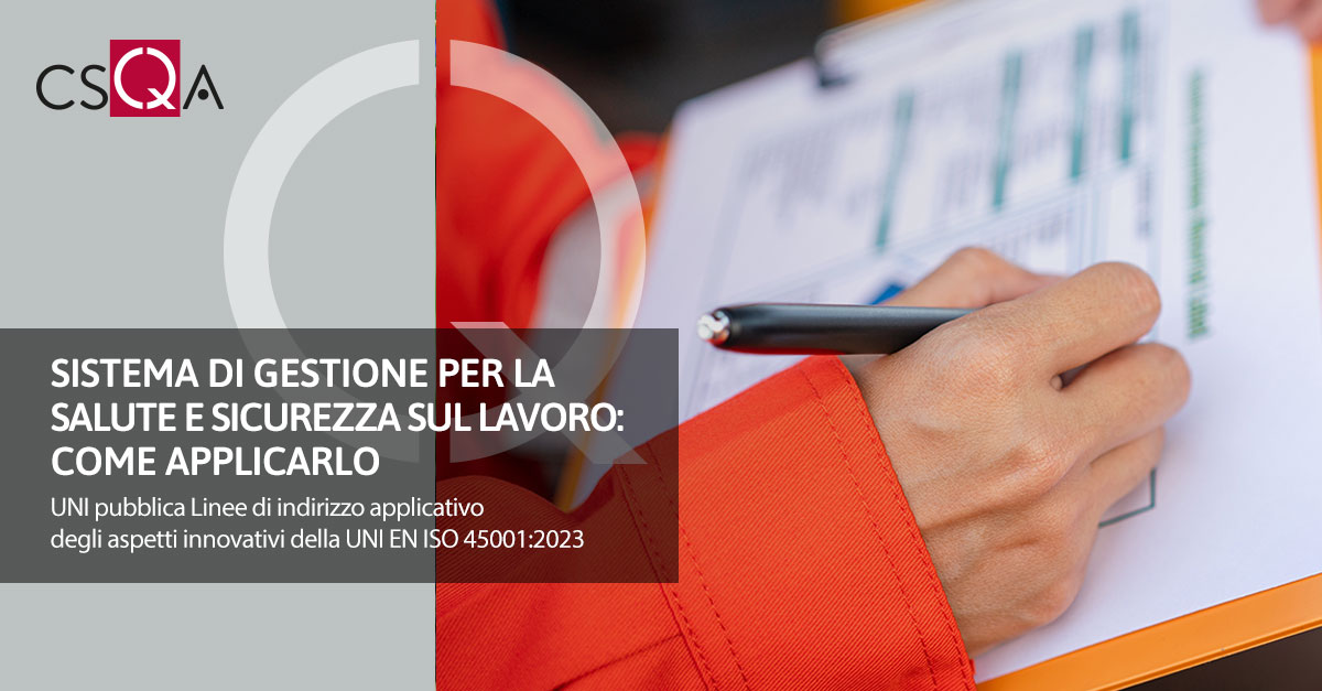 Sistema di gestione per la salute e sicurezza sul lavoro: come applicarlo