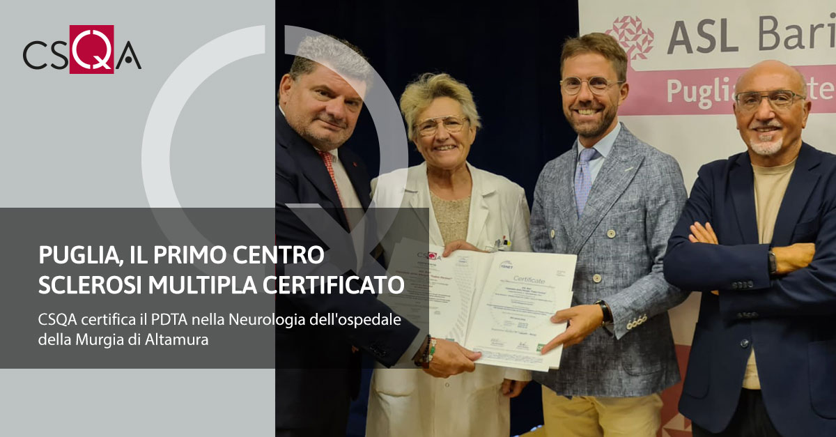 Puglia, the first certified Multiple Sclerosis Center in Altamura